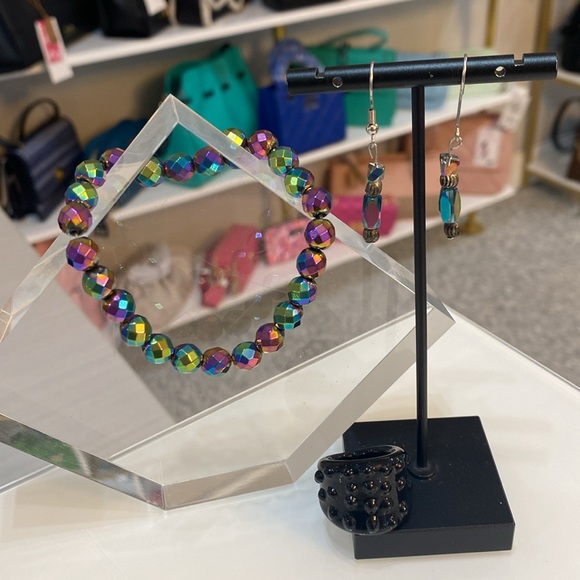 Multicolor Beaded Jewelry Set - Picture 1 of 11